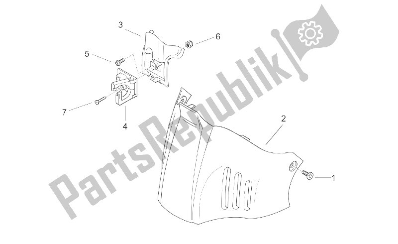 Tutte le parti per il Corpo Centrale Iii - F. Brd / Hng. C del Aprilia Scarabeo 100 2T ENG Yamaha 2000