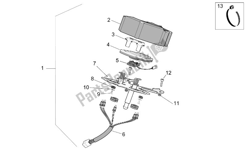 Alle Teile für das Instrumententafel des Aprilia RX 50 Racing 2003