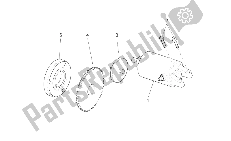 Toutes les pièces pour le Démarreur du Aprilia Scarabeo 125 200 Light Carb 2007