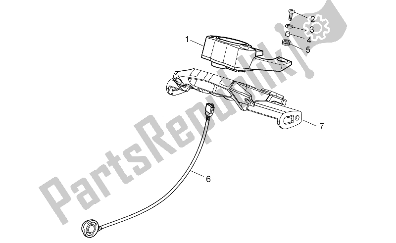 All parts for the Dashboard of the Aprilia RX SX 50 2011