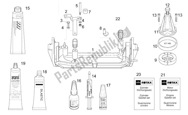 Tutte le parti per il Strumenti Di Riparazione Ii del Aprilia RS 125 ENG 123 CC 1996