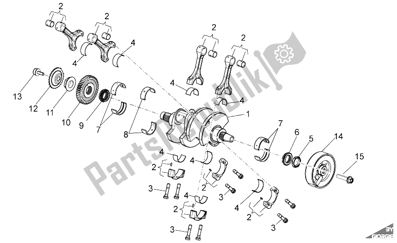 Alle Teile für das Antriebswelle des Aprilia RSV4 R SBK Factory 1000 2009