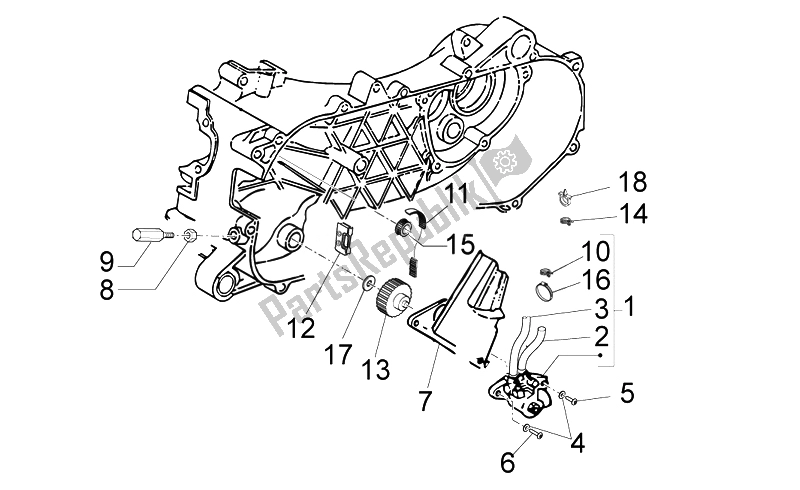 Todas las partes para Bomba De Aceite de Aprilia Sport City ONE 50 2T 2V E3 2008