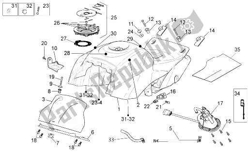 Tutte le parti per il Serbatoio Di Carburante del Aprilia RSV4 R 1000 2009