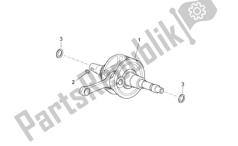 Toutes les pièces pour le Arbre De Transmission du Aprilia Scarabeo 125 200 IE Light 2009