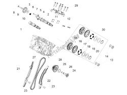 układ rozrządu z tylnym cylindrem