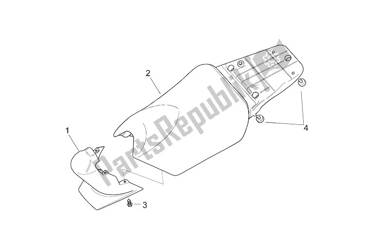 Tutte le parti per il Sella Per Conducente del Aprilia SR 50 AIR WWW 1997