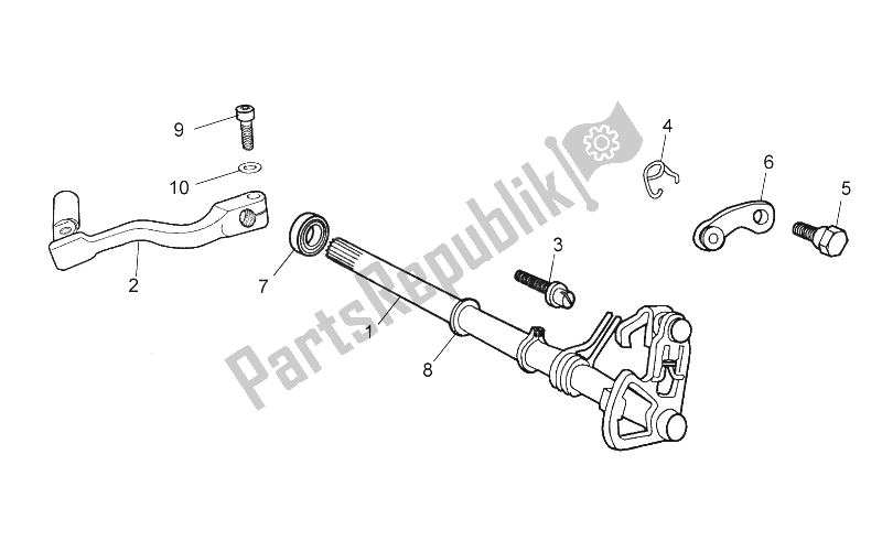 All parts for the Selector of the Aprilia RX SX 50 2006