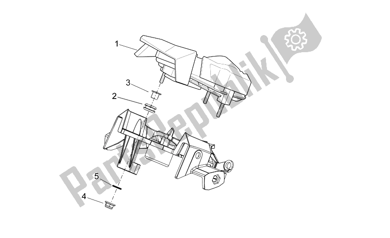 All parts for the Dashboard of the Aprilia RXV SXV 450 550 2008