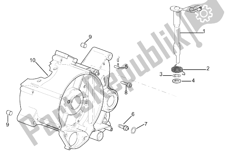 Toutes les pièces pour le Carter Gauche du Aprilia RX 50 Racing 2003