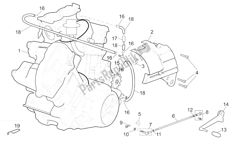 All parts for the Engine of the Aprilia SL 1000 Falco 2000