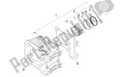 Cylinder-piston-wrist pin unit