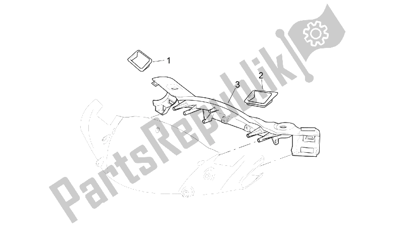 Tutte le parti per il Corpo Anteriore - Cruscotto del Aprilia Leonardo 250 300 ENG Minarelli 2002