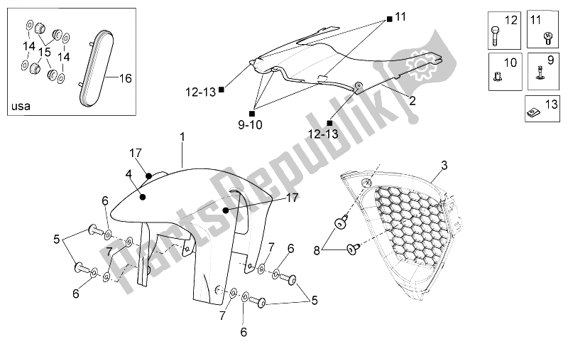 Todas las partes para Cuerpo Delantero Iii de Aprilia RSV4 Aprc Factory ABS 1000 2013