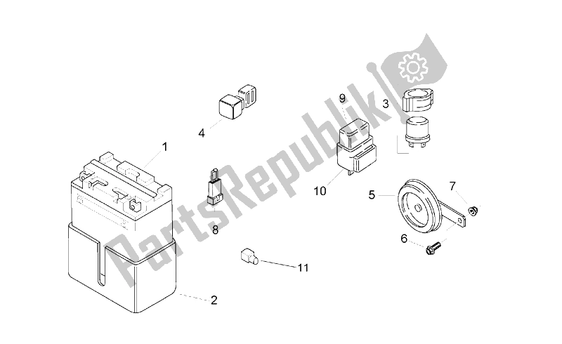 Toutes les pièces pour le Système électrique I du Aprilia Pegaso 650 1997