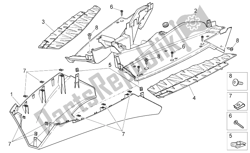 Alle Teile für das Zentralkörper Ii des Aprilia SR 50 Carb MY 2014