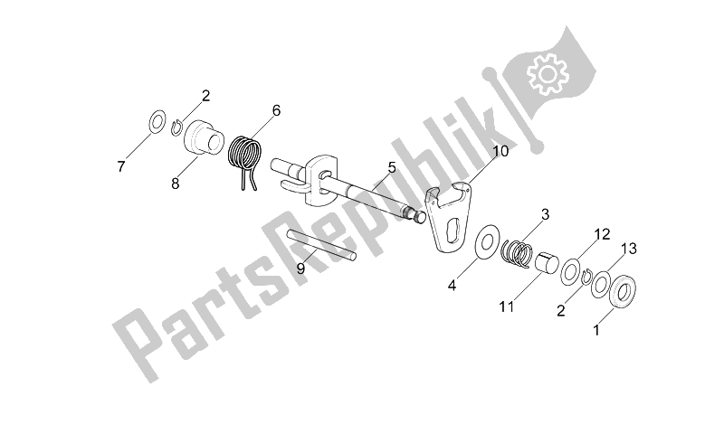 Todas las partes para Selector de Aprilia RS 50 1999