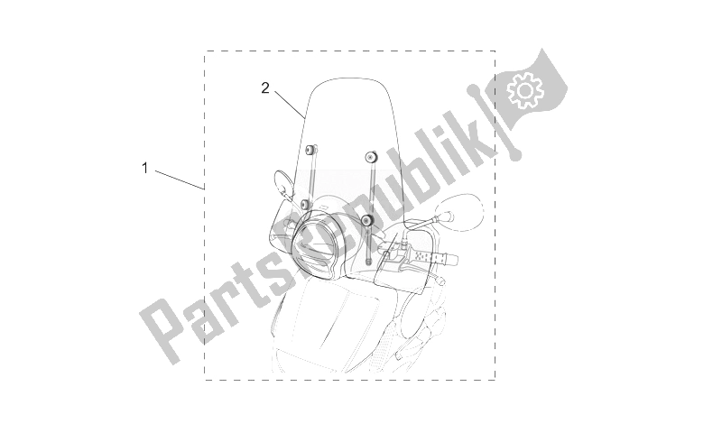 All parts for the Acc. - Windshields of the Aprilia Scarabeo 400 492 500 Light 2006