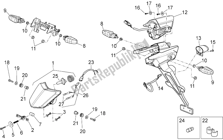 Toutes les pièces pour le Lumières du Aprilia RXV SXV 450 550 Pikes Peak 2009