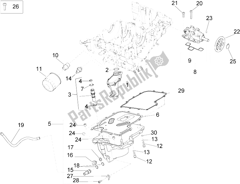 Todas las partes para Lubricación de Aprilia RSV4 RR Racer Pack 1000 2015