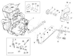 leva parziale per il completamento del motore