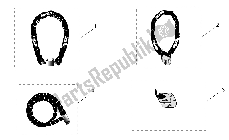 Todas las partes para Acc. - Mecánica Antirrobo de Aprilia RSV Mille 1000 2001