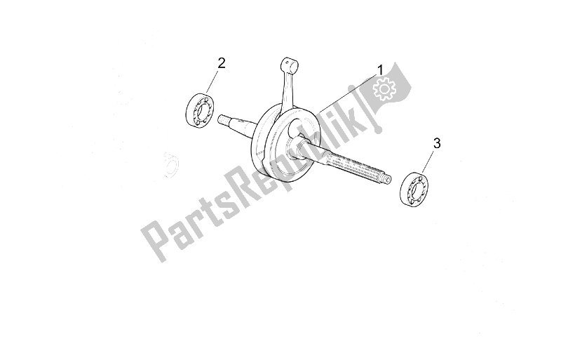 All parts for the Drive Shaft of the Aprilia Scarabeo 50 4T 2V E2 2002