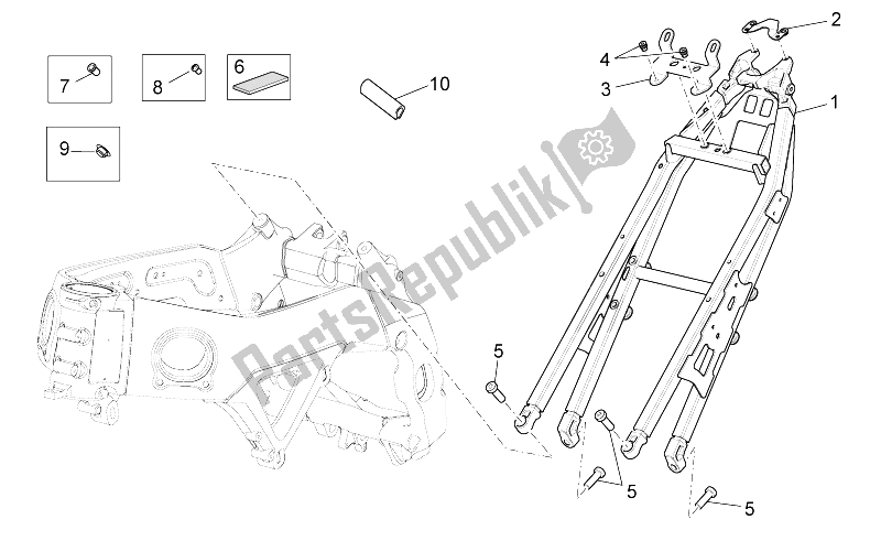 All parts for the Frame Ii of the Aprilia RSV4 Aprc R ABS 1000 2013