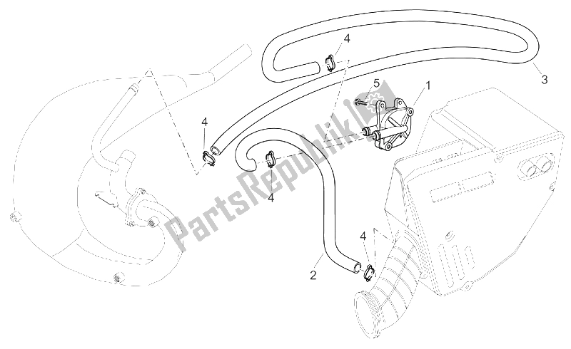 Wszystkie części do Powietrze Wtórne Aprilia MX 50 2004