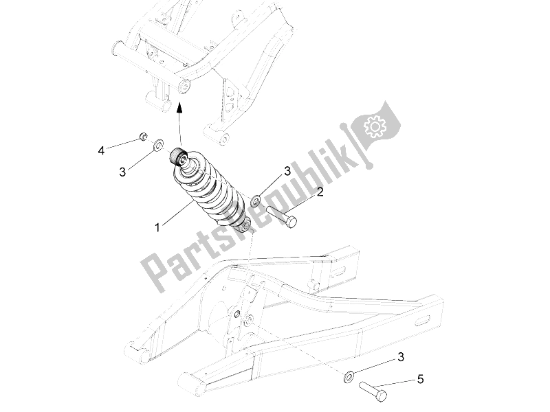 Alle Teile für das Stoßdämpfer des Aprilia RS4 50 2T 2011