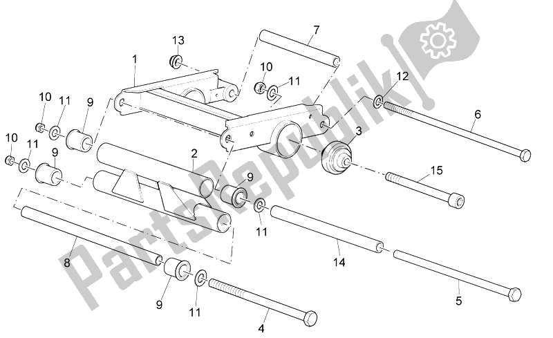 All parts for the Connecting Rod of the Aprilia Sport City Street 300 4T 4V E3 2012