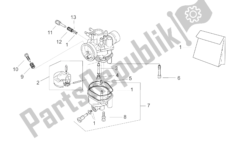 Wszystkie części do Ga? Nik Ii Aprilia Scarabeo 50 2T ENG Minarelli 1999