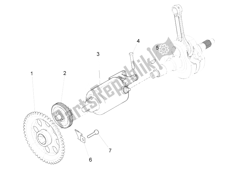 Alle onderdelen voor de Starter / Elektrische Starter van de Aprilia RS4 125 4T 2014