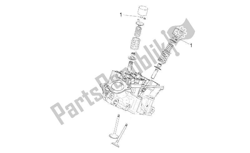 Todas as partes de Almofadas De Válvulas do Aprilia RSV Mille 1000 2003