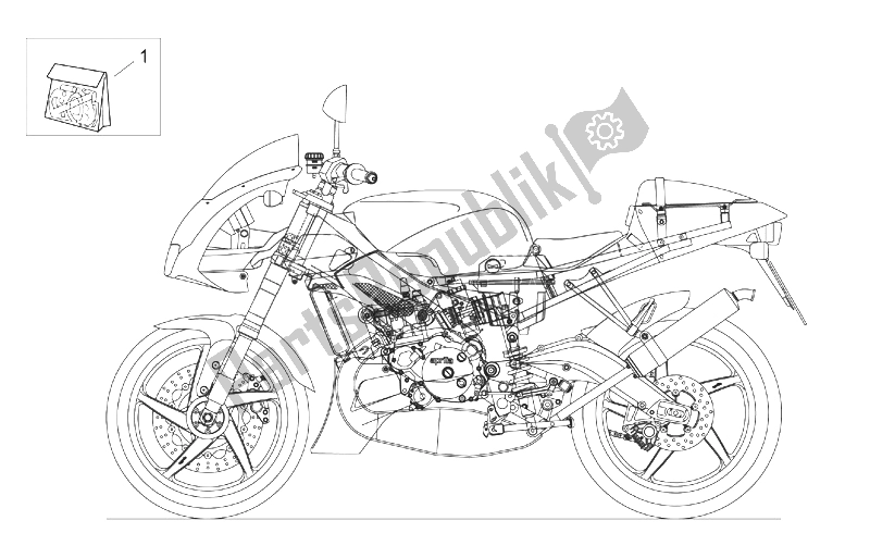 Toutes les pièces pour le Décalque du Aprilia RS 125 Tuono 2003