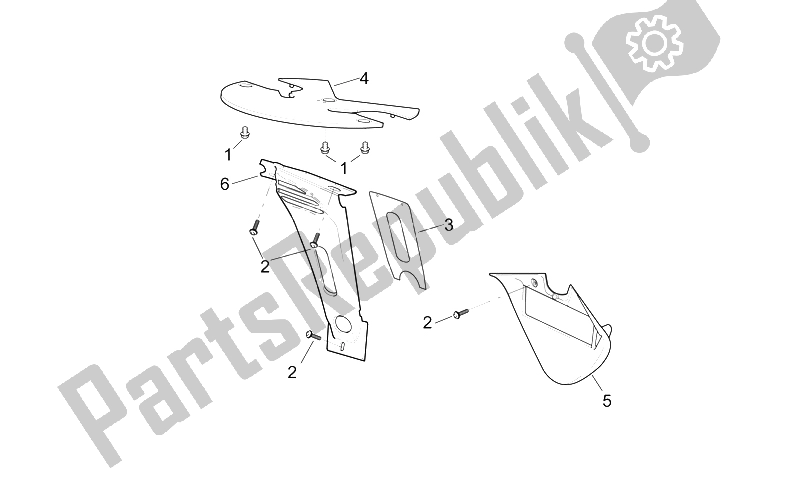 All parts for the Front Body - Lockups of the Aprilia RSV Mille 1000 2000