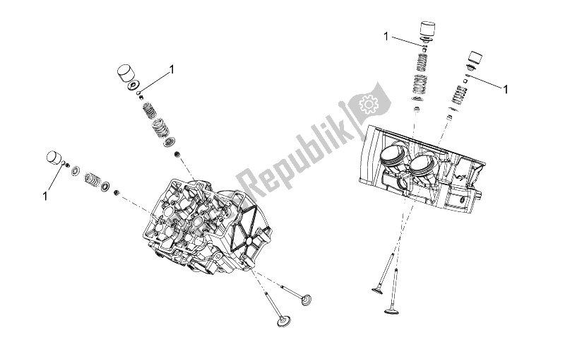 Alle Teile für das Ventilkissen des Aprilia RSV4 Aprc Factory STD SE 1000 2011