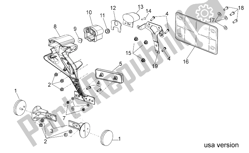 All parts for the Rear Body Ii (2) of the Aprilia RSV4 Aprc Factory ABS 1000 2013