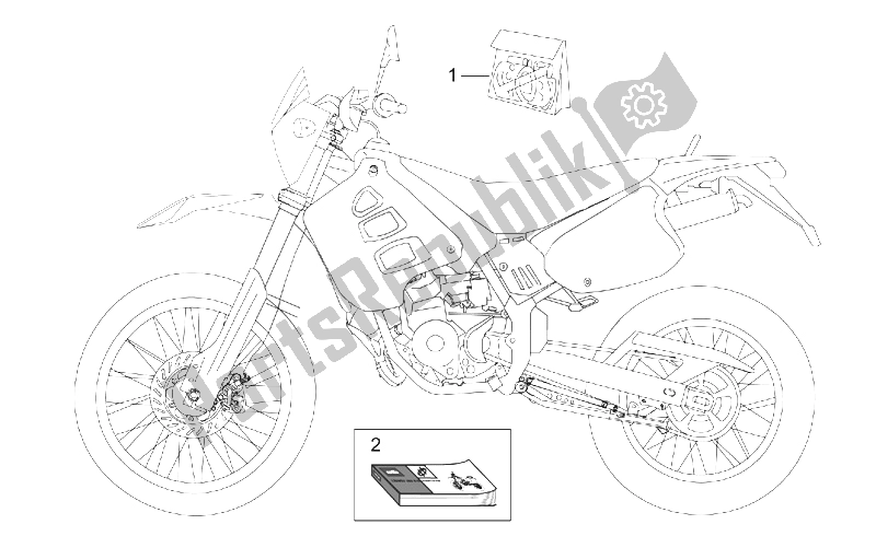 All parts for the Decal And Operator's Handbooks of the Aprilia MX 50 2004