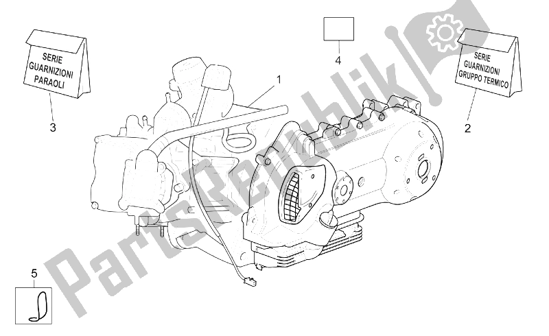 Todas as partes de Motor do Aprilia Sport City 125 200 E2 2004