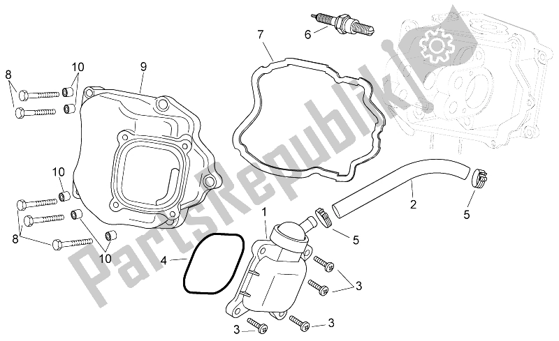 Toutes les pièces pour le Soupape De Reniflard D'huile du Aprilia Atlantic 300 2010