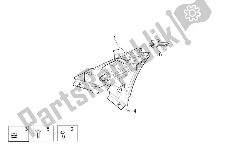 All parts for the Taillight of the Aprilia RSV4 Aprc R 1000 2011