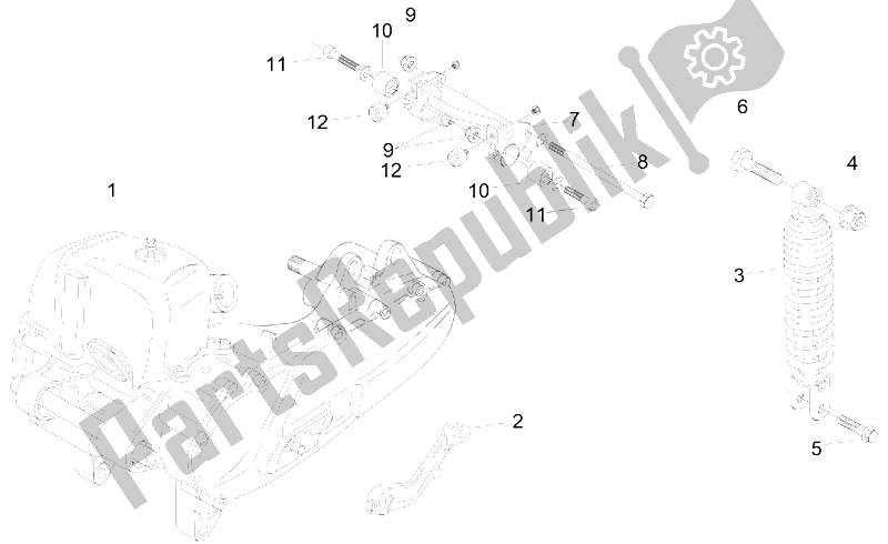 All parts for the Engine-connecting Rod of the Aprilia Amico 50 1996