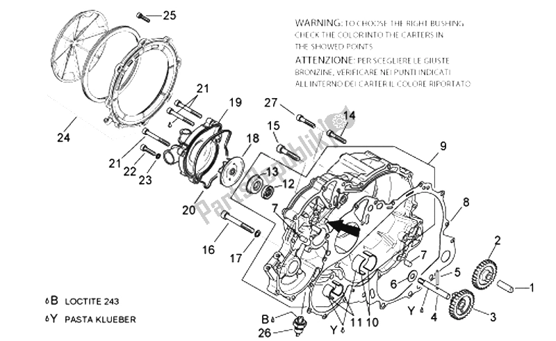 Toutes les pièces pour le Pompe à Eau du Aprilia RSV Tuono 1000 2006