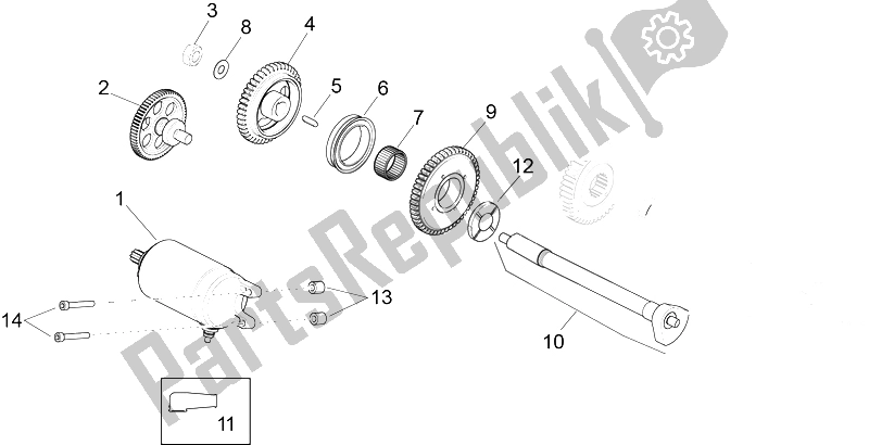 Tutte le parti per il Avviamento / Avviamento Elettrico del Aprilia RSV4 Racing Factory L E 1000 2015