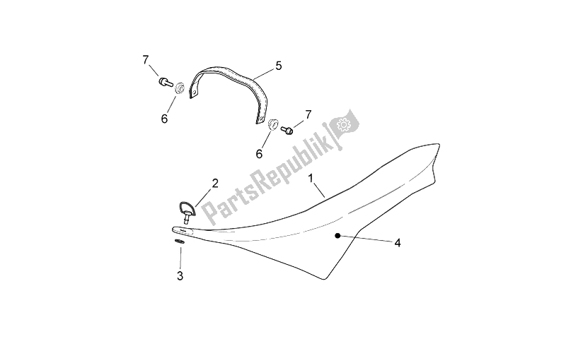 Tutte le parti per il Sella del Aprilia SXV 450 550 2009