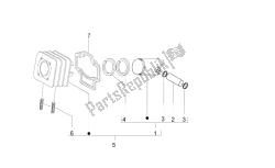 Cylinder-piston-wrist pin unit