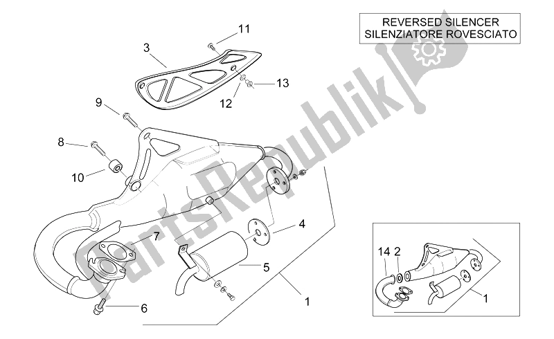 All parts for the Exhaust Unit 