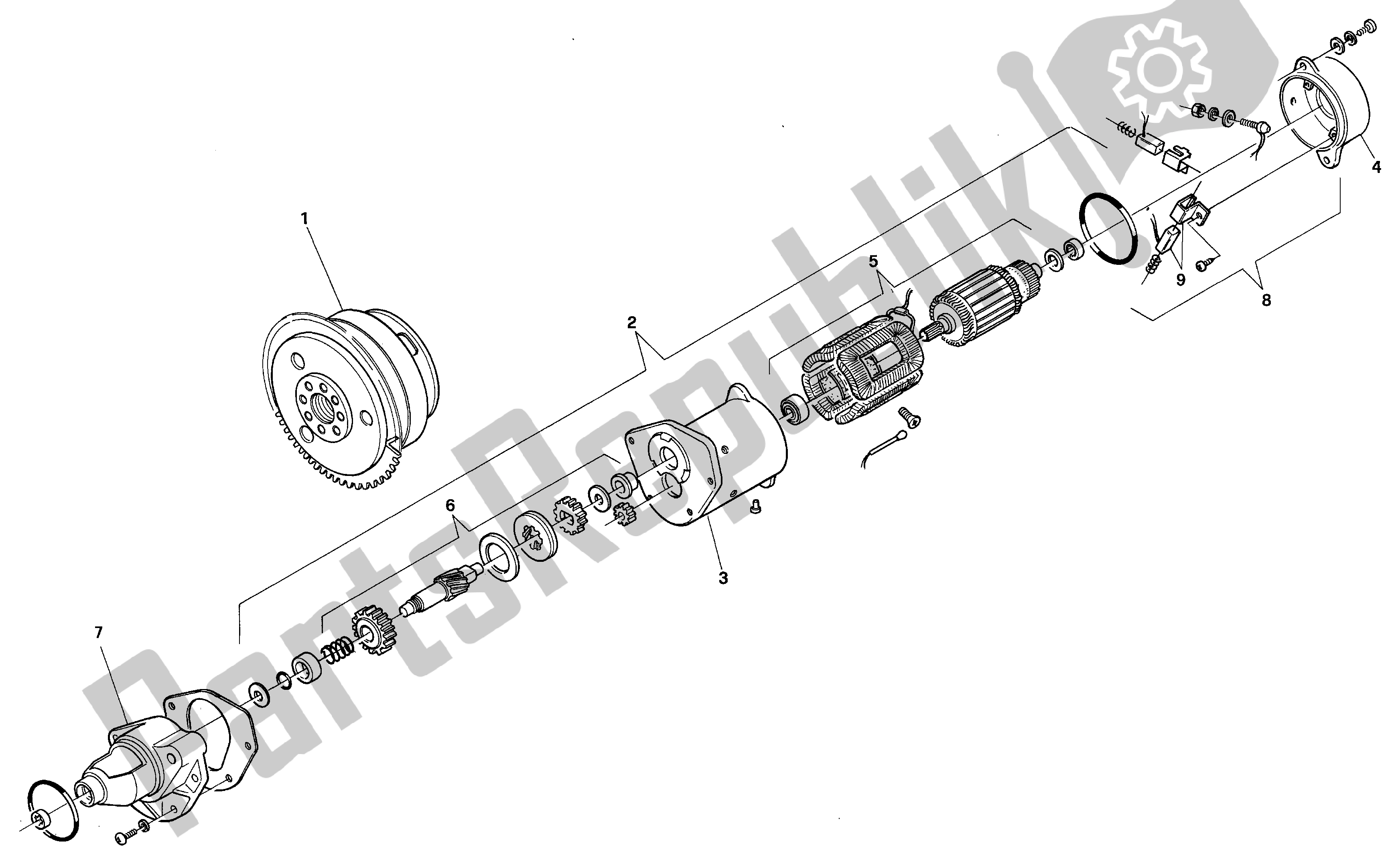 Toutes les pièces pour le Entrée du Aprilia RX 50 1990