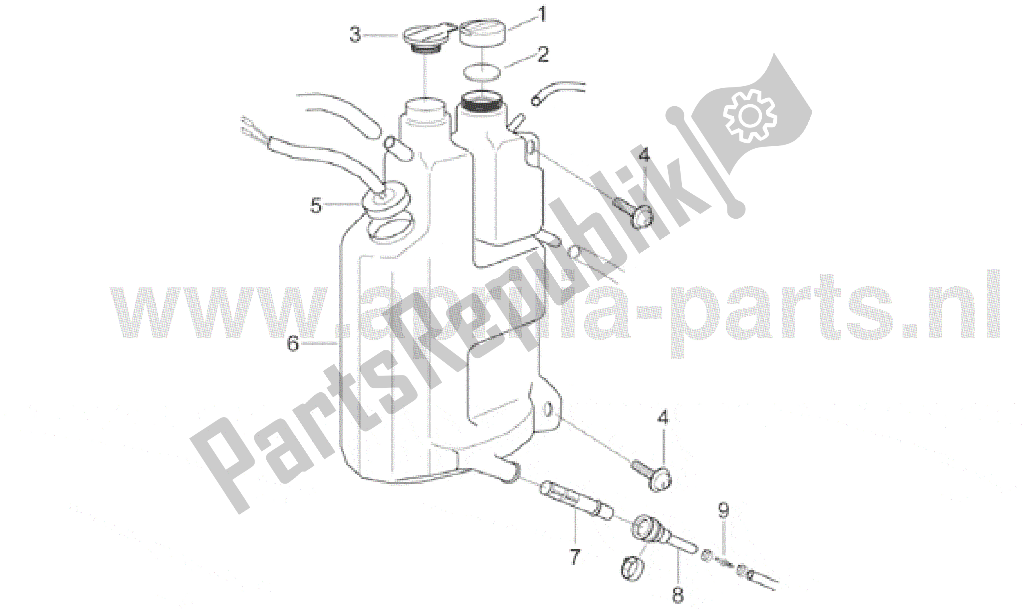 Toutes les pièces pour le Cuve à Mazout du Aprilia RX 50 1995 - 2000